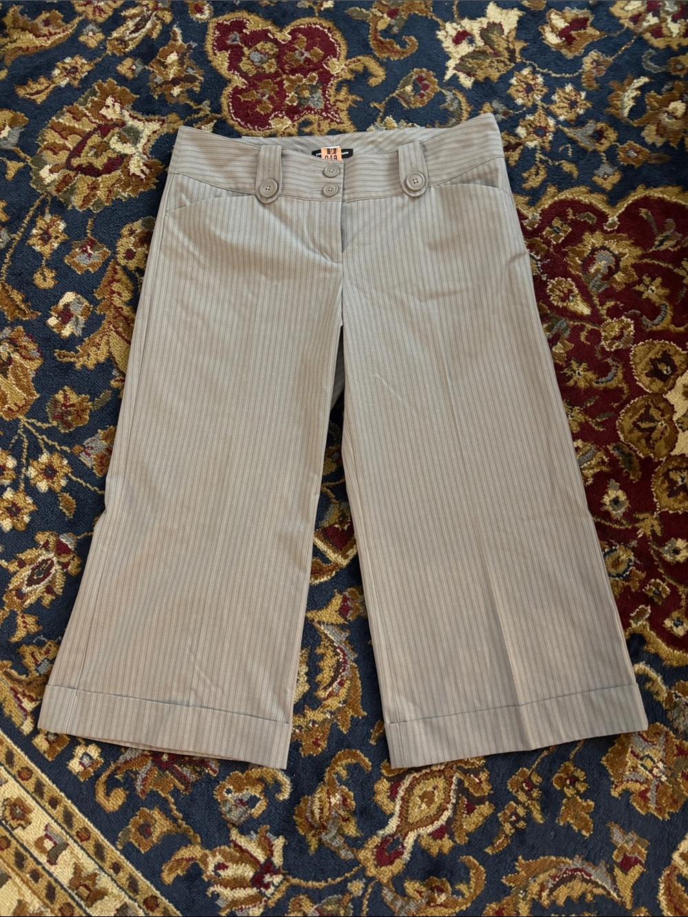 Womens Express Capri Gaucho Dress Pants 90s Aesthetic Rom Com 12 EUC